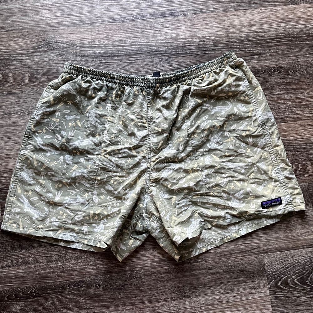 Patagonia Men's Swim Shorts - Olive Pattern